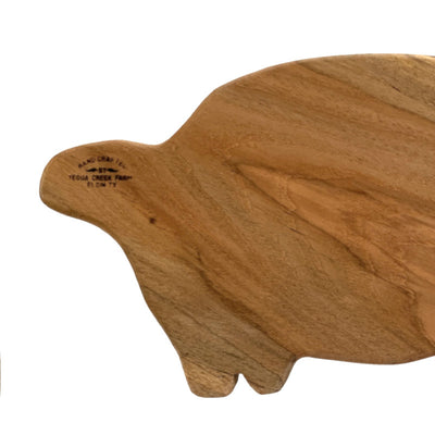"Prize Pig" Rustic Pecan Hardwood Cutting Board - Texas Time Gifts and Fine Art