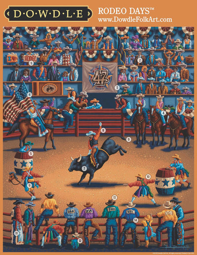 "Rodeo Days" Jigsaw Puzzle - Texas Time Gifts and Fine Art