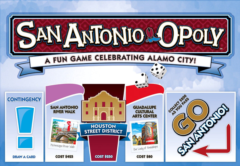 "San Antonio-Opoly" Board Game - Texas Time Gifts and Fine Art