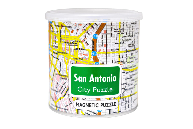"San Antonio" Magnetic Jigsaw Puzzle - Texas Time Gifts and Fine Art