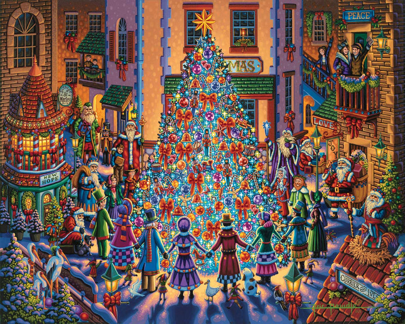 "Spirit of Christmas" Rolled Canvas Giclée Print Wall Art - Texas Time Gifts and Fine Art