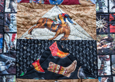 "Spurs" (The Jingle-Janglin' Kind) Quilt—40-1/2" x 60" - Texas Time Gifts and Fine Art