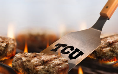 "TCU Horned Frogs" Stainless Steel 3-Piece BBQ Tool Set - Texas Time Gifts and Fine Art