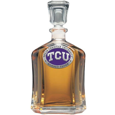 "TCU" 24 Oz Capitol Decanter - Texas Time Gifts and Fine Art