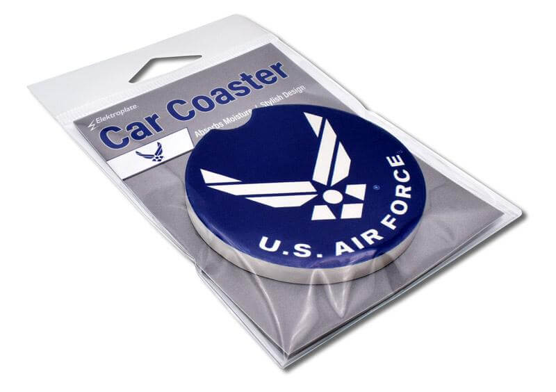 "U.S. Air Force Logo" Absorbent Car Coaster - Texas Time Gifts and Fine Art