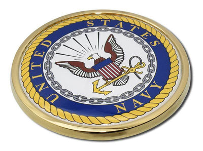 "United States Navy Seal" Chrome Car Emblem - Texas Time Gifts and Fine Art