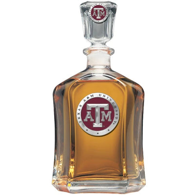 "Texas A&M" 24 Oz Capitol Decanter - Texas Time Gifts and Fine Art