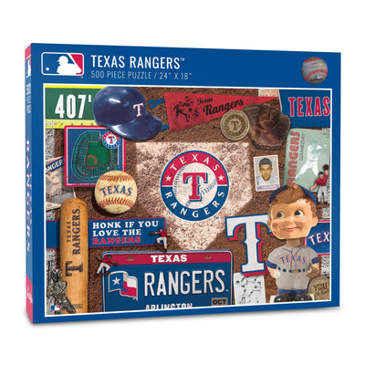 Texas Rangers "Retro Series" Team Jigsaw Puzzle - Texas Time Gifts and Fine Art