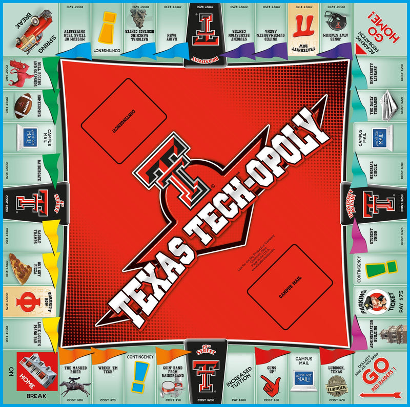 "Texas Tech-Opoly" Board Game - Texas Time Gifts and Fine Art