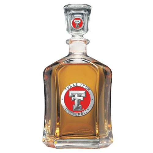 "Texas Tech" 24 Oz Capitol Decanter - Texas Time Gifts and Fine Art