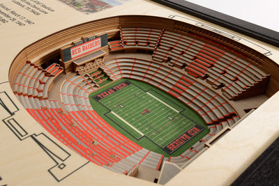Texas Tech—Jones AT&T Stadium 25-Layer "StadiumViews" 3D Wall Art - Texas Time Gifts and Fine Art