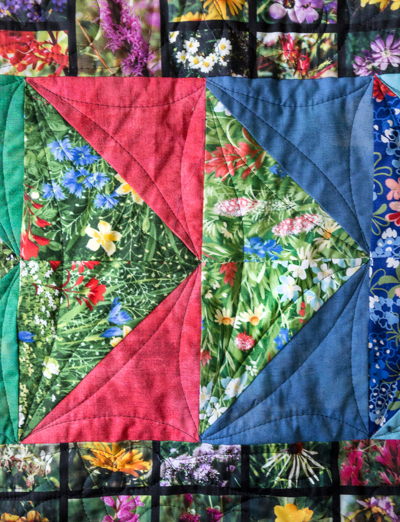 "Texas Wildflowers" Quilt—41" x 56" - Texas Time Gifts and Fine Art