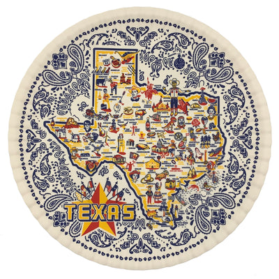 "Texas" Melamine Serving Platter - Texas Time Gifts and Fine Art