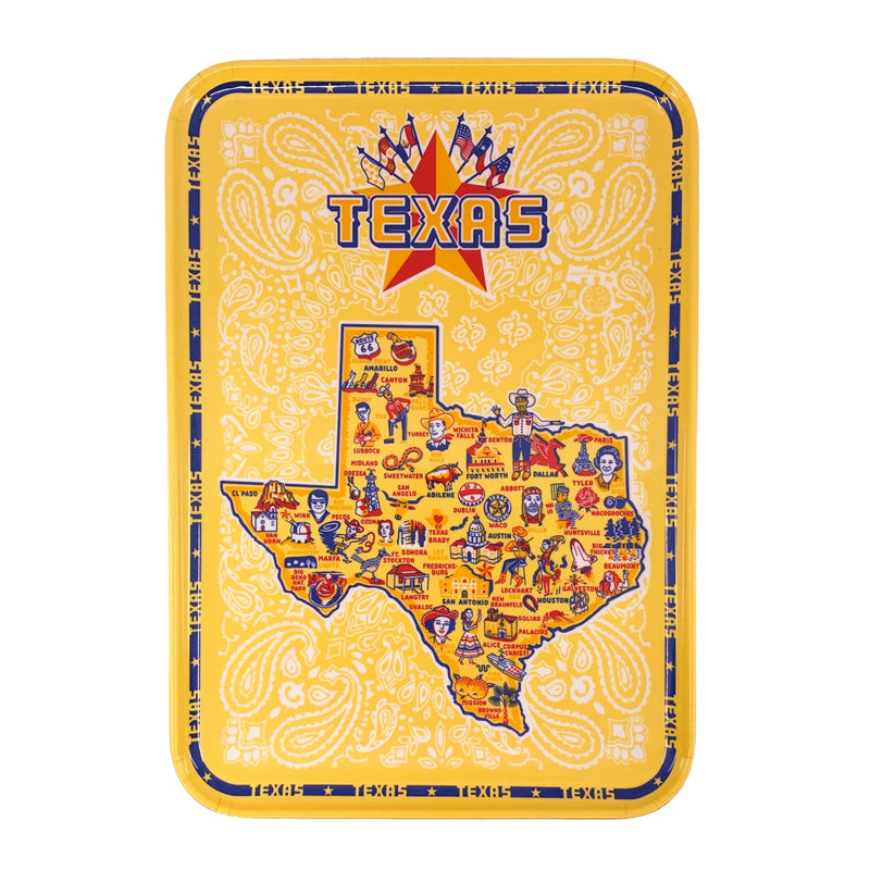 "Texas" Melamine Serving Tray - Texas Time Gifts and Fine Art