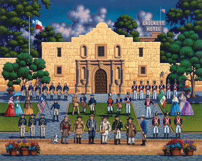 "The Alamo" Canvas Gallery Wrap Wall Art - Texas Time Gifts and Fine Art