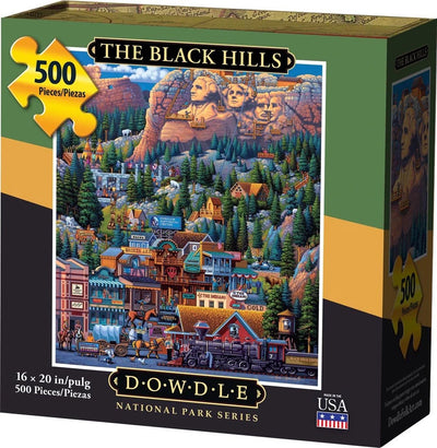 "The Black Hills" (Mount Rushmore) Jigsaw Puzzle - Texas Time Gifts and Fine Art