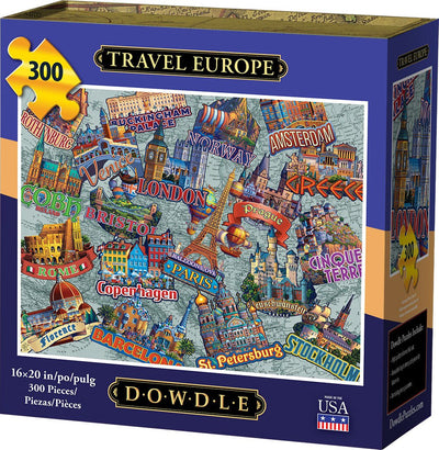 "Travel Europe" Jigsaw Puzzle - Texas Time Gifts and Fine Art