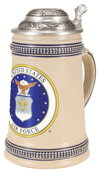 U.S. Air Force—Seal Stoneware Beer Stein - Texas Time Gifts and Fine Art 220824