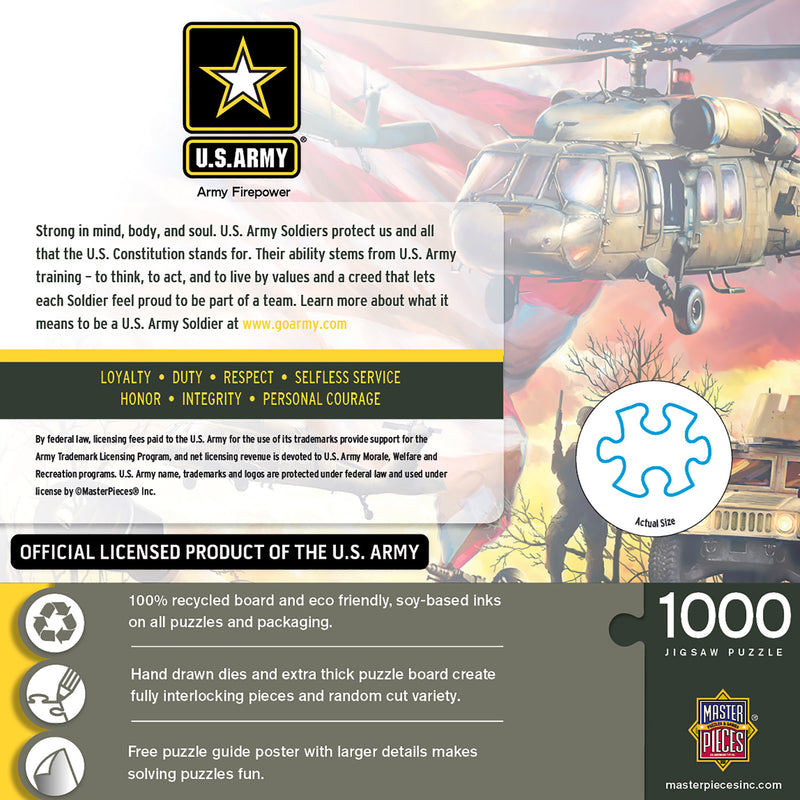 "U.S. Army Firepower" Jigsaw Puzzle - Texas Time Gifts and Fine Art