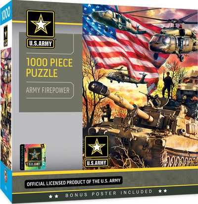 "U.S. Army Firepower" Jigsaw Puzzle - Texas Time Gifts and Fine Art