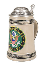"U.S. Army—Seal" Stoneware Beer Stein - Texas Time Gifts and Fine Art 220824