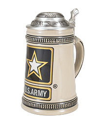 U.S. Army—Star Logo Stoneware Beer Stein - Texas Time Gifts and Fine Art 220824