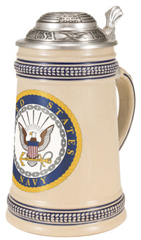 "U.S. Navy—Seal" Stoneware Beer Stein - Texas Time Gifts and Fine Art