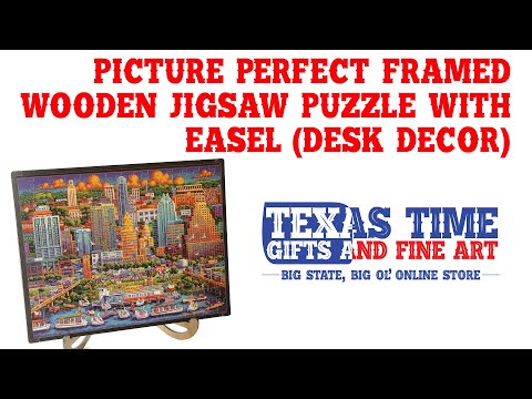 "Galveston" Picture Perfect Framed Wooden Jigsaw Puzzle with Easel (Desk Decor)—IN STOCK - Texas Time Gifts and Fine Art