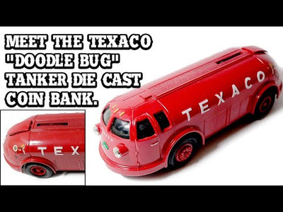 Texaco—1934 Diamond T "Doodle Bug" Tanker Truck Vintage Die-cast Collectible Coin Bank—Limited Edition - Texas Time Gifts and Fine Art